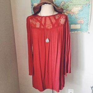 Xhilaration Boho Swing Flared Lace Dress